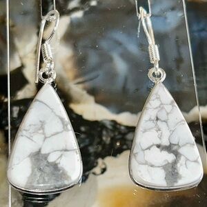 Magnesite Earrings 1 1/2”